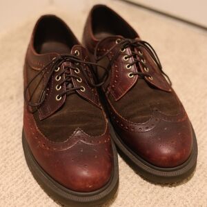 Dr. Martens Brown Leather and Suede Oxfords